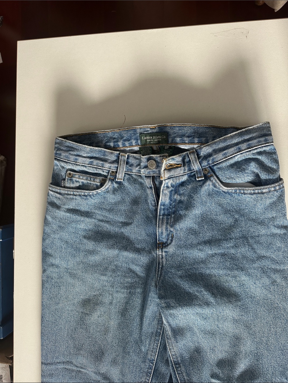 Lauren Ralph Lauren Straight Leg Light Blue Jeans